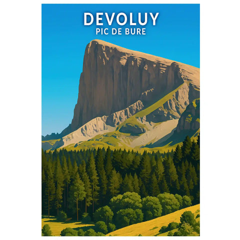 Affiche - Devoluy - Pic de Bure