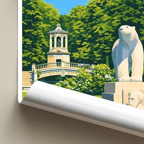 Affiche - Dijon - Jardin Darcy