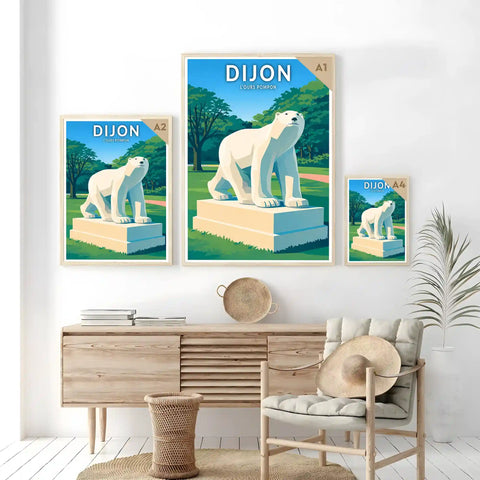 Affiche - Dijon - L'ours Pompon