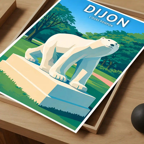 Affiche - Dijon - L'ours Pompon