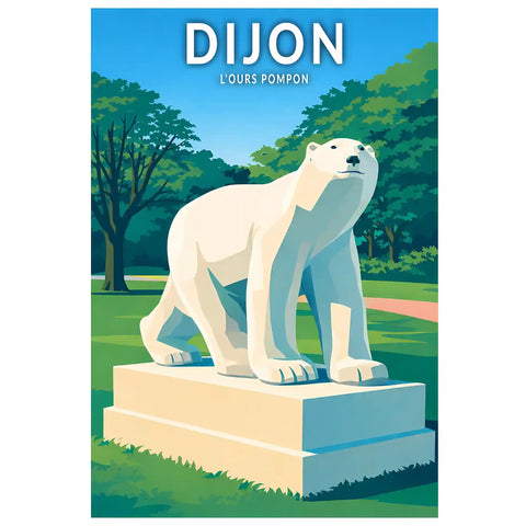 Affiche - Dijon - L'ours Pompon