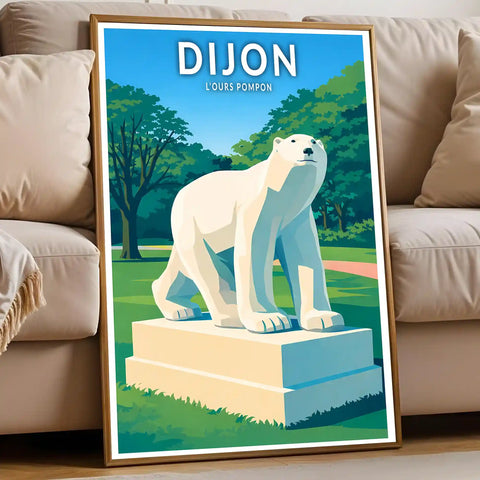 Affiche - Dijon - L'ours Pompon