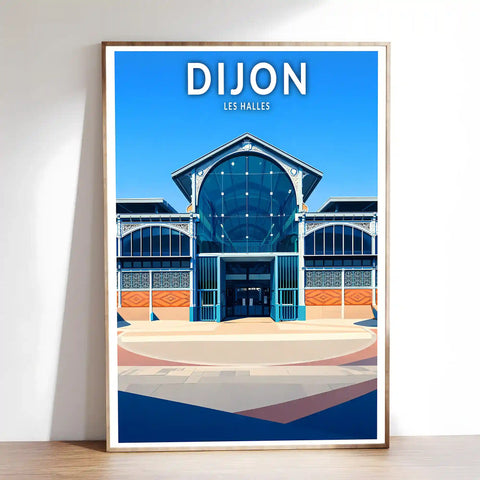 Affiche - Dijon - Les Halles