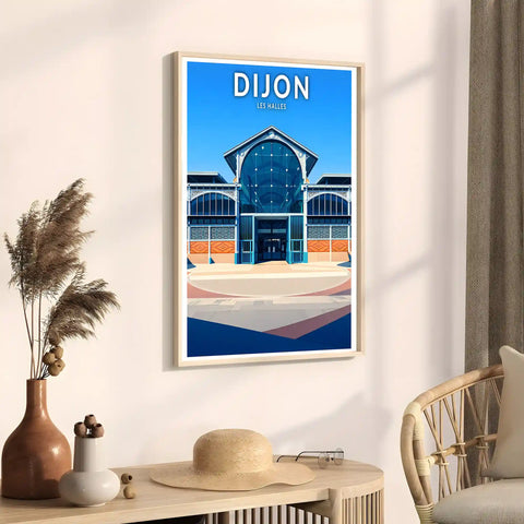 Affiche - Dijon - Les Halles