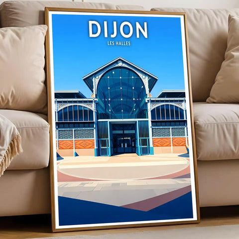 Affiche - Dijon - Les Halles