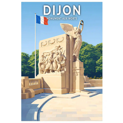 Affiche - Dijon - Monument aux Morts