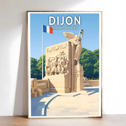 Affiche - Dijon - Monument aux Morts