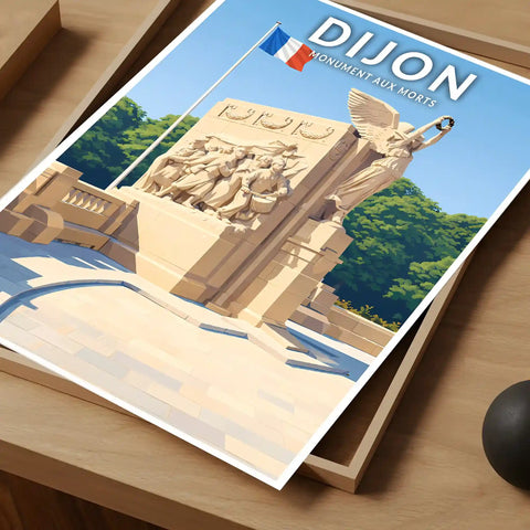 Affiche - Dijon - Monument aux Morts