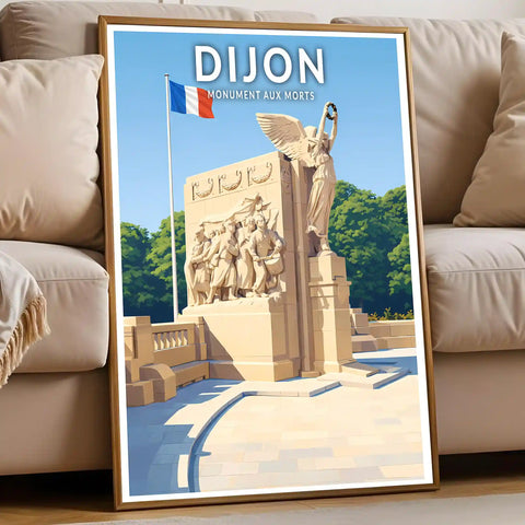 Affiche - Dijon - Monument aux Morts