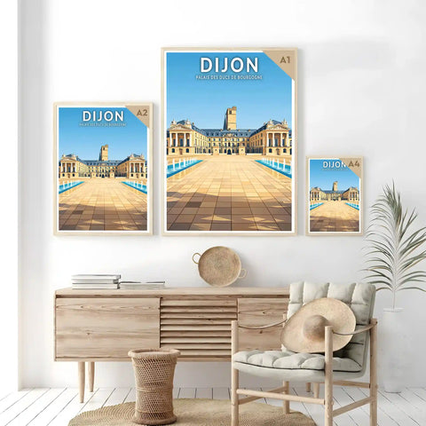 Affiche - Dijon - Palais des Ducs de Bourgogne