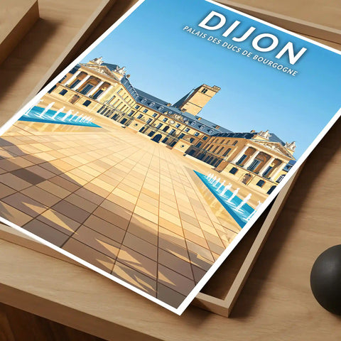 Affiche - Dijon - Palais des Ducs de Bourgogne