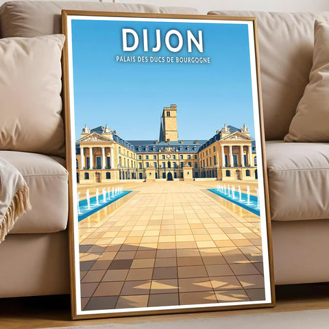 Affiche - Dijon - Palais des Ducs de Bourgogne