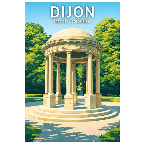 Affiche - Dijon - Parc de la Colombière
