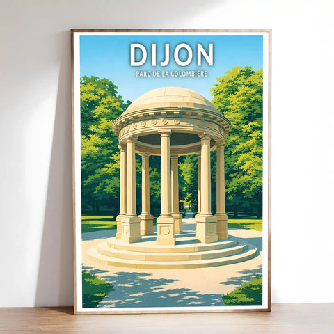 Affiche - Dijon - Parc de la Colombière