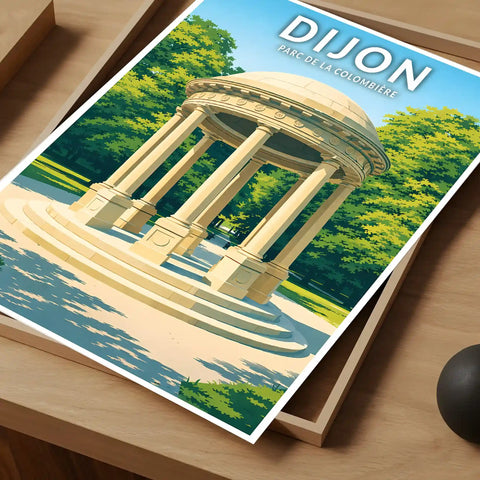Affiche - Dijon - Parc de la Colombière
