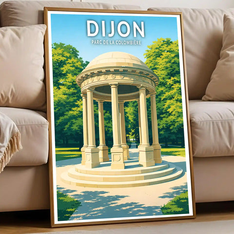 Affiche - Dijon - Parc de la Colombière