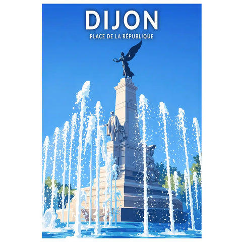 Affiche - Dijon - Place de la République