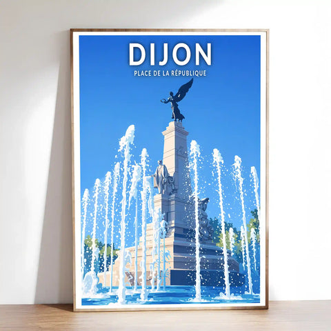 Affiche - Dijon - Place de la République
