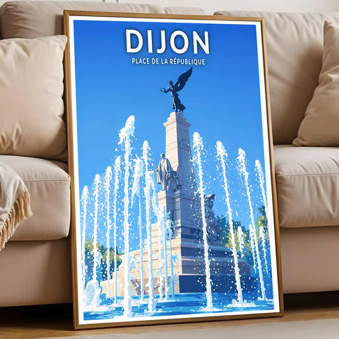 Affiche - Dijon - Place de la République