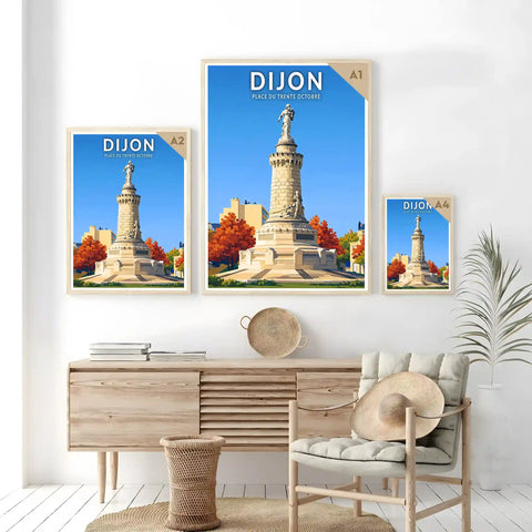Affiche - Dijon - Place du 30 Octobre