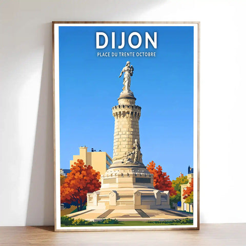Affiche - Dijon - Place du 30 Octobre