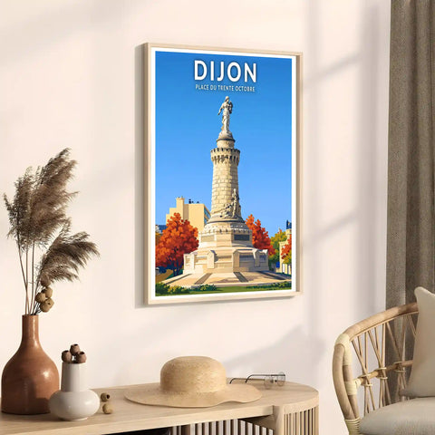 Affiche - Dijon - Place du 30 Octobre