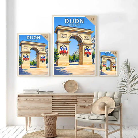 Affiche - Dijon - Porte Guillaume