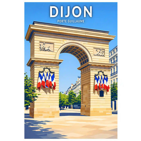 Affiche - Dijon - Porte Guillaume