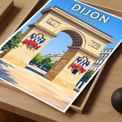 Affiche - Dijon - Porte Guillaume