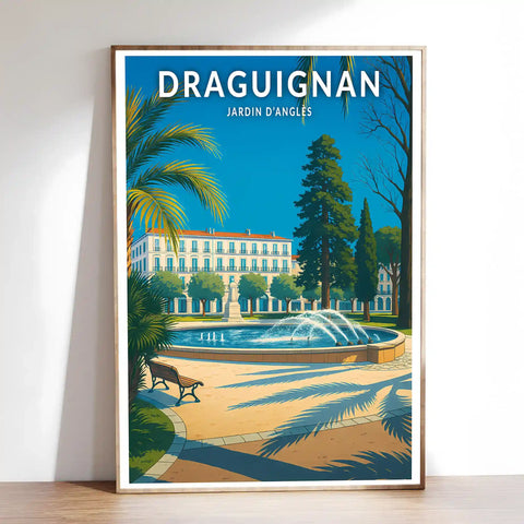 Affiche - Draguignan - Jardin d'Anglès