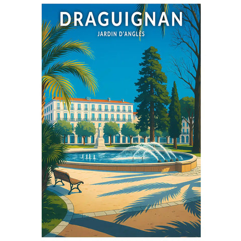 Affiche - Draguignan - Jardin d'Anglès