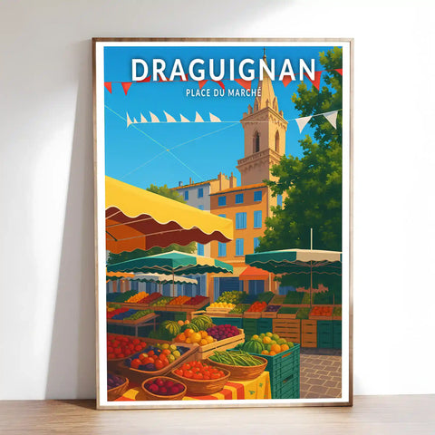 Affiche - Draguignan - Place du Marché