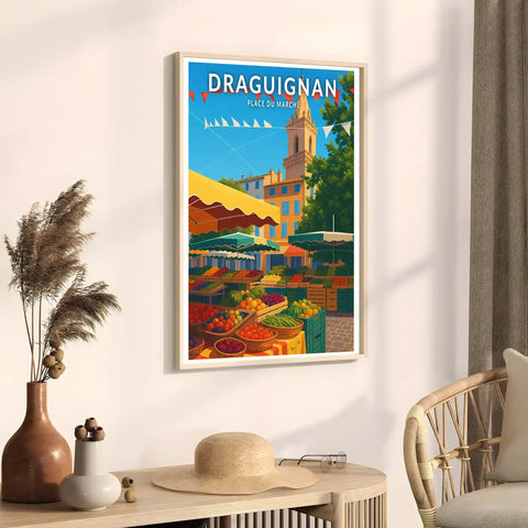 Affiche - Draguignan - Place du Marché