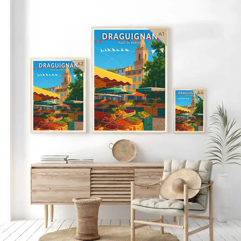 Affiche - Draguignan - Place du Marché