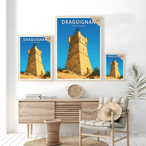 Affiche - Draguignan - Tour de l'Horloge