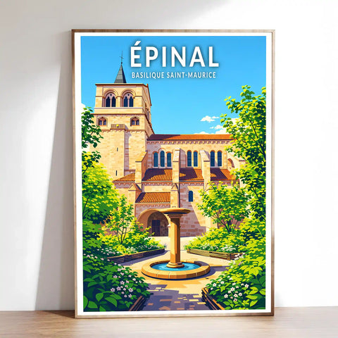 Affiche - Épinal - Basilique Saint-Maurice