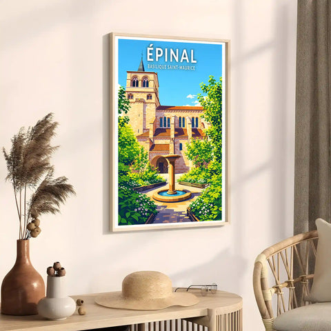 Affiche - Épinal - Basilique Saint-Maurice
