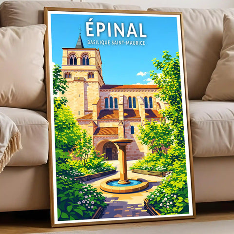 Affiche - Épinal - Basilique Saint-Maurice