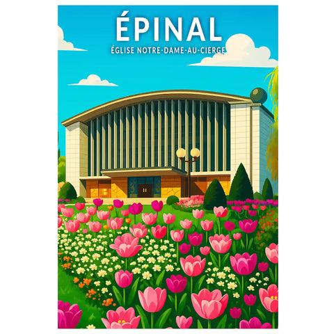 Affiche - Épinal - Église Notre-Dame-au-Cierge