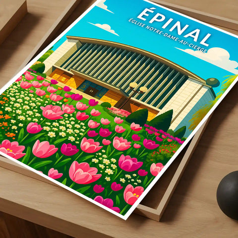 Affiche - Épinal - Église Notre-Dame-au-Cierge