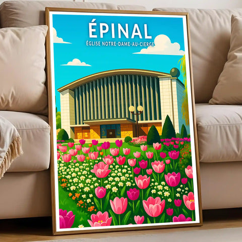 Affiche - Épinal - Église Notre-Dame-au-Cierge