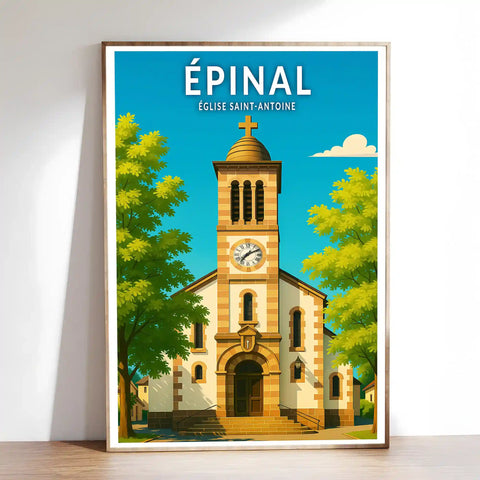 Affiche - Épinal - Église Saint-Antoine