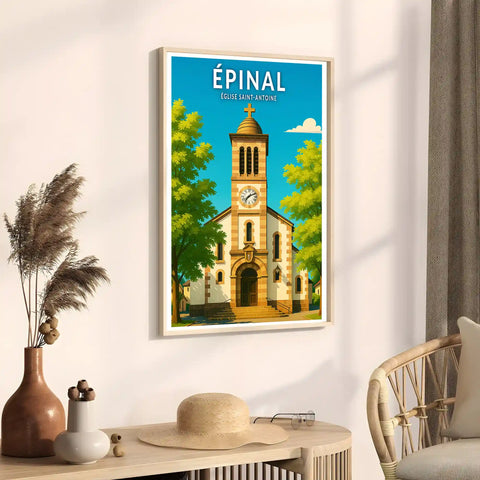 Affiche - Épinal - Église Saint-Antoine