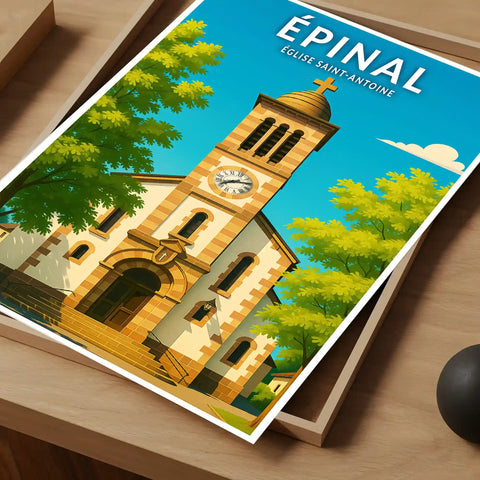Affiche - Épinal - Église Saint-Antoine
