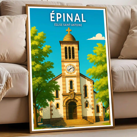 Affiche - Épinal - Église Saint-Antoine