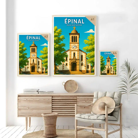 Affiche - Épinal - Église Saint-Antoine