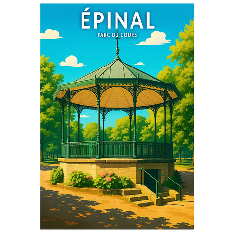 Affiche - Épinal - Parc du Cours