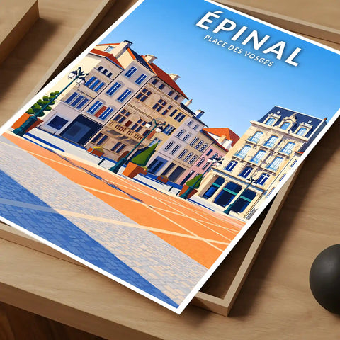 Affiche - Épinal - Place des Vosges
