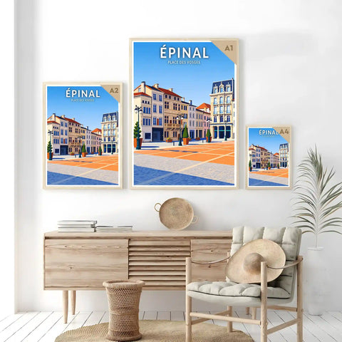 Affiche - Épinal - Place des Vosges