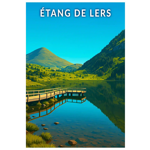 Affiche - Étang de Lers